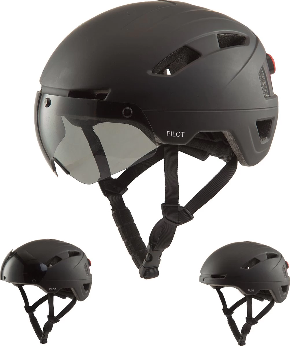 GOOFF® PILOT 3 In 1 Snorscooterhelm Met Afneembaar Vizier - Matzwart - Lichtgewicht Snorfiets Helm - NTA Gecertificeerd Speed Pedelec Helm - Geschikt Voor Blauw Kenteken Snorscooter En Snorfiets - Maat M - Voor Vrouwen En Mannen 3 GOOFF® PILOT 3 In 1 Snorscooterhelm Met Afneembaar Vizier - Matzwart - Lichtgewicht Snorfiets Helm - NTA Gecertificeerd Speed Pedelec Helm - Geschikt Voor Blauw Kenteken Snorscooter En Snorfiets - Maat M - Voor Vrouwen En Mannen