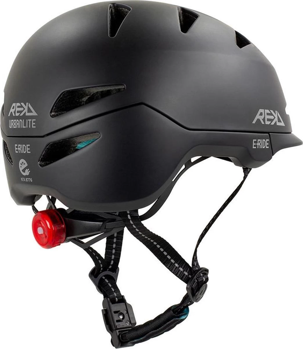 REKD Urbanlite Speed-Pedelec Helm | NTA 8776 Goedgekeurd | Snorfiets Helm | Snorscooter - Zwart 4 REKD Urbanlite Speed-Pedelec Helm | NTA 8776 Goedgekeurd | Snorfiets Helm | Snorscooter - Zwart - Afbeelding 2