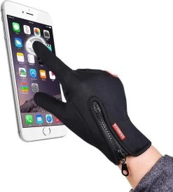 Merkloos Tech Fleece Handschoenen - Zwart - Maat M -Fietsenwinkel 1078x1200