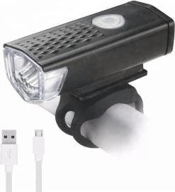 JN Waterdichte Oplaadbare Fietslamp - Voorlicht- 400 Lumen - Superfelle Fietsverlichting Met USB-kabel - Zwart - Koplamp - Voorlamp Fiets -Fietsenwinkel 1096x1200 3
