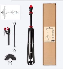 LifeGoods Fiets Montagestandaard - Fietsreparatie Racefiets / MTB - Incl. Stuurhouder - Zwart/Rood -Fietsenwinkel 1097x1200 1