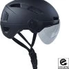 Lightyourbike ROADSTER ® Speed Pedelec Helm Met Vizier & Verlichting - NTA 8776 - Helm Snorscooter - Helm Speed Pedelec - Zwart