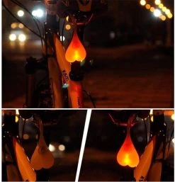 LOUZIR Opvallend Waterproof Fiets Led Achterlicht In De Vorm Van Een Slingerende Balzak(met Rode, Lichtgevende Ballen!) -Fietsenwinkel 1153x1200