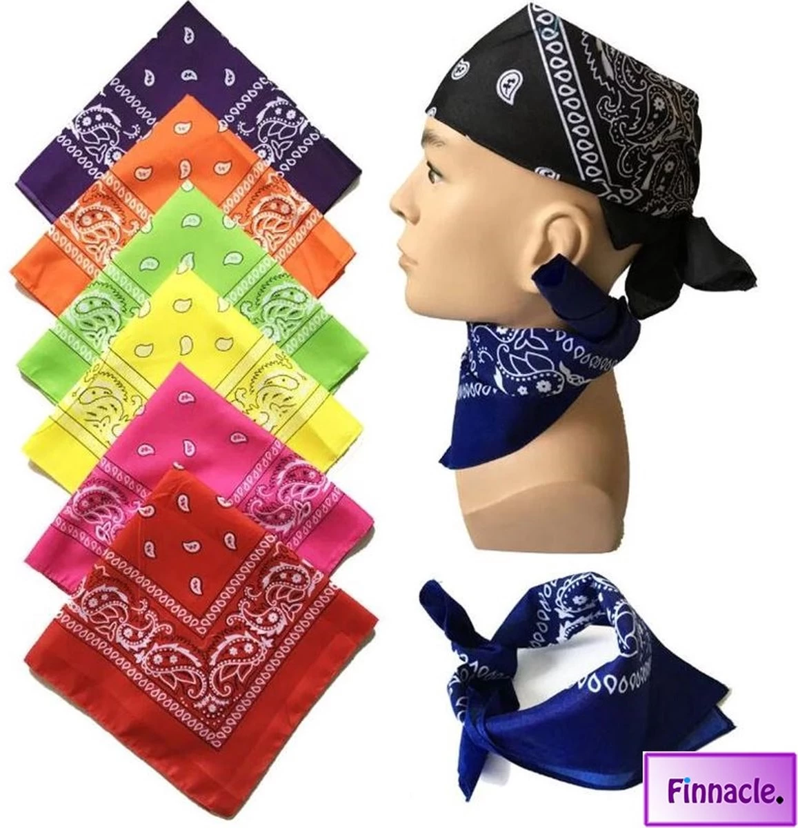 Finnacle - Hip Hop Bandana 100% Katoen Bandana Rood Vierkante Sjaal 50cm * 50cm Hoofdband Boerenzakdoek Voor Vrouwen/Mannen/Jongens/Meisjes 11 Finnacle - Hip Hop Bandana 100% Katoen Bandana Rood Vierkante Sjaal 50cm * 50cm Hoofdband Boerenzakdoek Voor Vrouwen/Mannen/Jongens/Meisjes - Afbeelding 9
