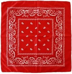 *** Boerenzakdoek Rood - Classic Zakdoek – Bandana Rood - Sport&Spel - Van Heble® *** -Fietsenwinkel 1161x1200