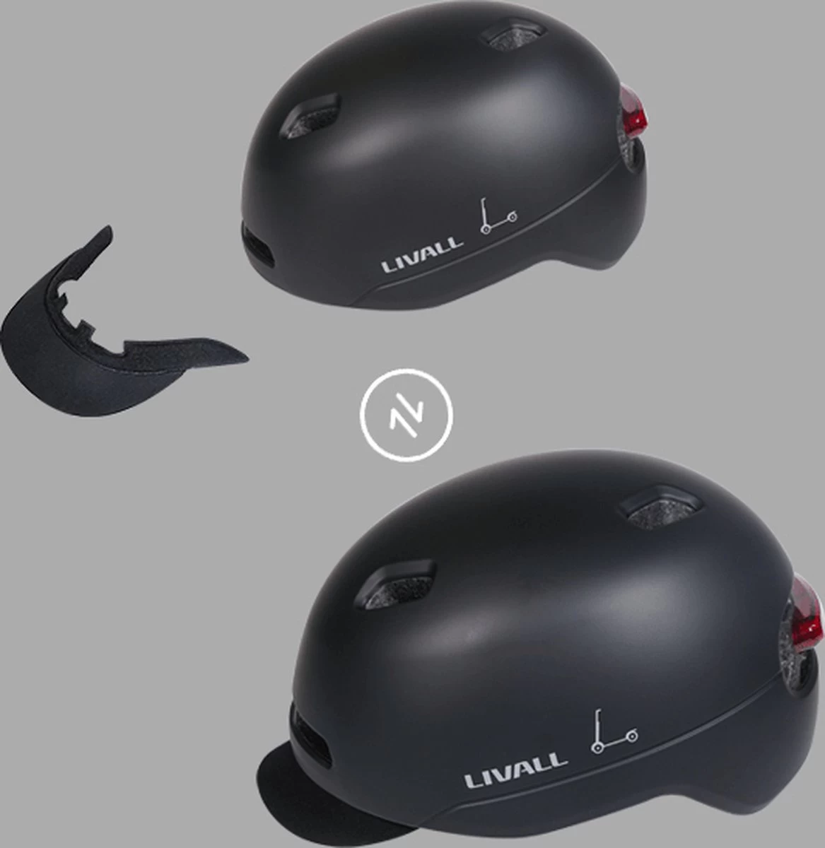 Fietshelm C21 Urban Speed Pedelec L (25 Km/h Snorfiets) 57-61 Cm Universeel EU Goedgekeurd 4 Fietshelm C21 Urban Speed Pedelec L (25 Km/h Snorfiets) 57-61 Cm Universeel EU Goedgekeurd - Afbeelding 2