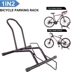 Merkloos Decopatent® Fietsenrek Voor Of Achterwiel - Fietsen Rek Racefiets, Mountainbike, Mtb Etc - Fietshouder - Achterwiel Standaard / Voorwiel Standaard - Bike Stand - Fietsstandaard Fietsen - Zwart