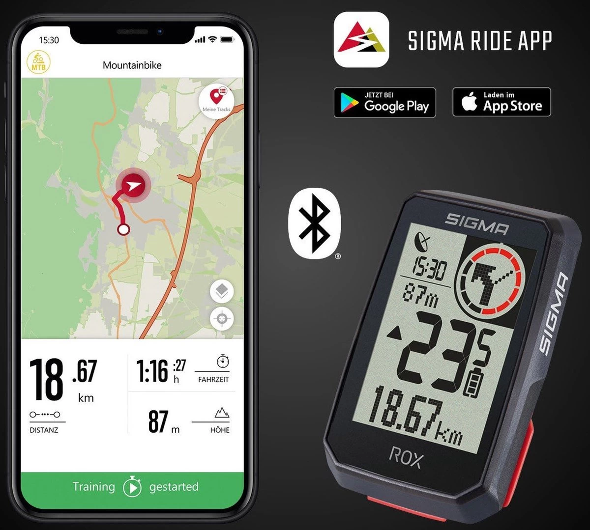 SIGMA SPORT GPS Fietscomputer Sigma ROX 2.0 GPS Met Standaard Stuurhouder - Zwart 9 SIGMA SPORT GPS Fietscomputer Sigma ROX 2.0 GPS Met Standaard Stuurhouder - Zwart - Afbeelding 7