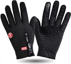 Merkloos Tech Fleece Handschoenen - Zwart - Maat M -Fietsenwinkel 1200x1082 1