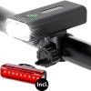 BikePro LED Fietsverlichting Set - Voorlicht En Achterlicht - USB Oplaadbaar - Fietslamp - Koplamp Fiets - Fietslampjes - Fietslichten -Fietsenwinkel 1200x1111