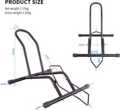 Merkloos Decopatent® Fietsenrek Voor Of Achterwiel - Fietsen Rek Racefiets, Mountainbike, Mtb Etc - Fietshouder - Achterwiel Standaard / Voorwiel Standaard - Bike Stand - Fietsstandaard Fietsen - Zwart -Fietsenwinkel 1200x1113 5