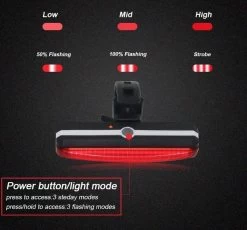 Merkloos LED Fiets Achterlicht USB Oplaadbare - Marktleider 110 Lumen Helderheid - IP65 Waterbestendig - Supersnel Installatie - Horizontaal Of Verticaal - Voor Zadel, Zadelpen Of Helm -Fietsenwinkel 1200x1117