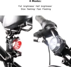 Merkloos LED Fietsverlichting USB Oplaadbaar - 4 Modes - Waterbestendig - Fietslicht - Fietslampjes 12 Merkloos LED Fietsverlichting USB Oplaadbaar - 4 Modes - Waterbestendig - Fietslicht - Fietslampjes -Fietsenwinkel 1200x1121 3