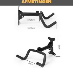W&Z WallMount Fietsdrager - Ophangbeugel - Muurbeugel Fiets - Fietsbeugel - Opbergbeugel - Ophangsysteem - 2 Stuks 17 W&Z WallMount Fietsdrager - Ophangbeugel - Muurbeugel Fiets - Fietsbeugel - Opbergbeugel - Ophangsysteem - 2 Stuks -Fietsenwinkel 1200x1134 3