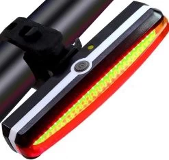 Merkloos LED Fiets Achterlicht USB Oplaadbare - Marktleider 110 Lumen Helderheid - IP65 Waterbestendig - Supersnel Installatie - Horizontaal Of Verticaal - Voor Zadel, Zadelpen Of Helm -Fietsenwinkel 1200x1137 1