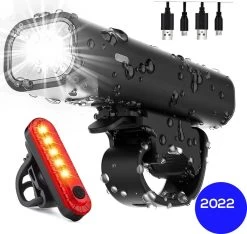 PRO LED 2022 Fietsverlichting Set - Racefiets Verlichting - Voorlicht En Achterlicht - Fietsaccessoires - USB Oplaadbaar - IP65 Waterdicht -Fietsenwinkel 1200x1138 2