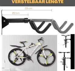 W&Z WallMount Fietsdrager - Ophangbeugel - Muurbeugel Fiets - Fietsbeugel - Opbergbeugel - Fiets Ophangsysteem -Fietsenwinkel 1200x1142 6