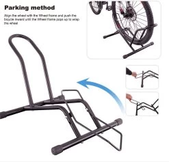 Merkloos Decopatent® Fietsenrek Voor Of Achterwiel - Fietsen Rek Racefiets, Mountainbike, Mtb Etc - Fietshouder - Achterwiel Standaard / Voorwiel Standaard - Bike Stand - Fietsstandaard Fietsen - Zwart -Fietsenwinkel 1200x1152 3