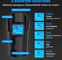 Seidon™ - Fietslamp - Fietsverlichting - Fietslampjes - Fiets Snelheidsmeter - LED Display - Klok - Fietsbel -Fietsenwinkel 1200x1153 7