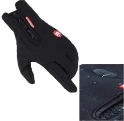 Merkloos Winter Fietshandschoenen Met Extra Grip - Maat M - Zwart -Fietsenwinkel 1200x1169
