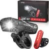 Strex LED Fietsverlichting Set - Voorlicht En Achterlicht - USB Oplaadbaar - Fietslamp - Fietslampjes - Zwart -Fietsenwinkel 1200x1177 1