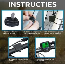 Kilometerteller Fiets - Waterdicht En Bedraad - Snelheidsmeter - Fietscomputer - Fiets Accessoires - Mountainbike Accesoires -Fietsenwinkel 1200x1187 1