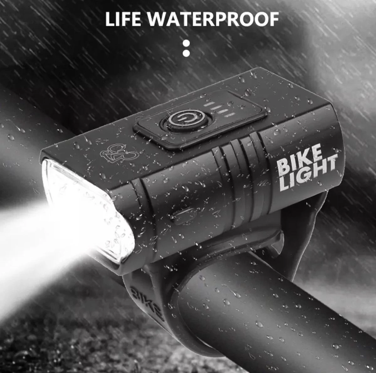 Fietslamp LED, Fietslicht, Fietsverlichting, Racefiets, Voorlicht, Oplaadbaar, Micro USB, Verstelbaar, Zwart 6 Fietslamp LED, Fietslicht, Fietsverlichting, Racefiets, Voorlicht, Oplaadbaar, Micro USB, Verstelbaar, Zwart - Afbeelding 4