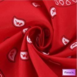 Finnacle - Hip Hop Bandana 100% Katoen Bandana Rood Vierkante Sjaal 50cm * 50cm Hoofdband Boerenzakdoek Voor Vrouwen/Mannen/Jongens/Meisjes 24 Finnacle - Hip Hop Bandana 100% Katoen Bandana Rood Vierkante Sjaal 50cm * 50cm Hoofdband Boerenzakdoek Voor Vrouwen/Mannen/Jongens/Meisjes -Fietsenwinkel 1200x1191
