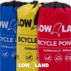 LOWLAND OUTDOOR® Fietsponcho 100% Waterdicht (10.000mm) - Ademend (8.000g/M²) PFAS Vrij! -Fietsenwinkel 1200x1196