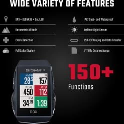 Sigma Sport ROX 11.1 EVO GPS Fietscomputer - HR Set - Zwart -Fietsenwinkel 1200x1199 9