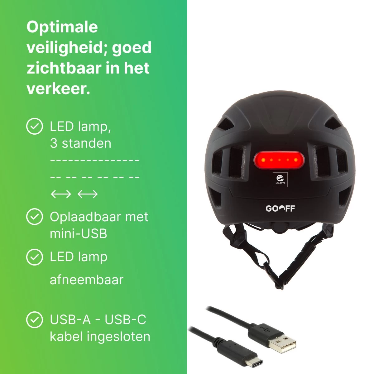 GOOFF® PILOT 3 In 1 Snorscooterhelm Met Afneembaar Vizier - Matzwart - Lichtgewicht Snorfiets Helm - NTA Gecertificeerd Speed Pedelec Helm - Geschikt Voor Blauw Kenteken Snorscooter En Snorfiets - Maat M - Voor Vrouwen En Mannen 14 GOOFF® PILOT 3 In 1 Snorscooterhelm Met Afneembaar Vizier - Matzwart - Lichtgewicht Snorfiets Helm - NTA Gecertificeerd Speed Pedelec Helm - Geschikt Voor Blauw Kenteken Snorscooter En Snorfiets - Maat M - Voor Vrouwen En Mannen - Afbeelding 12