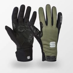 Sportful Fietshandschoenen Winter Unisex Groen Zwart - WS ESSENTIAL 2 GLOVES BEETLE BLACK - L