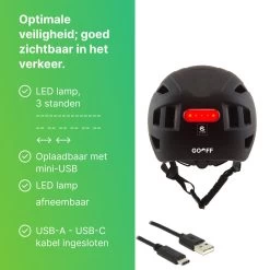 GOOFF® PILOT 3 In 1 Snorscooterhelm Met Afneembaar Vizier - Matzwart - Lichtgewicht Snorfiets Helm - NTA Gecertificeerd Speed Pedelec Helm - Geschikt Voor Blauw Kenteken Snorscooter En Snorfiets - Maat L - Voor Vrouwen En Mannen -Fietsenwinkel 1200x1200 158