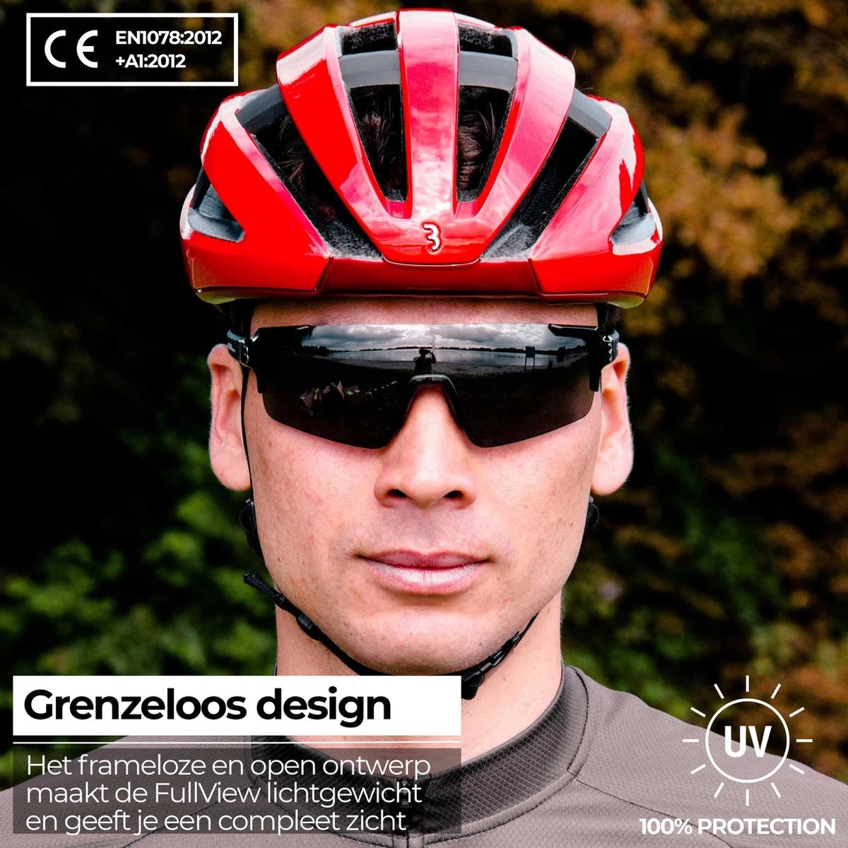 BBB Cycling FullView Fietsbril - Frameless Zonnebril - Wielrenbril Met 3 Lenzen - Glanzend Zwart - BSG-63 10 BBB Cycling FullView Fietsbril - Frameless Zonnebril - Wielrenbril Met 3 Lenzen - Glanzend Zwart - BSG-63 - Afbeelding 8