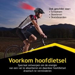 Dunlop Fietshelm - Verstelbaar Van 58 Tot 61 CM - Maat L - Met LED-Verlichting - 3 Lichtmodus - Zwart -Fietsenwinkel 1200x1200 25
