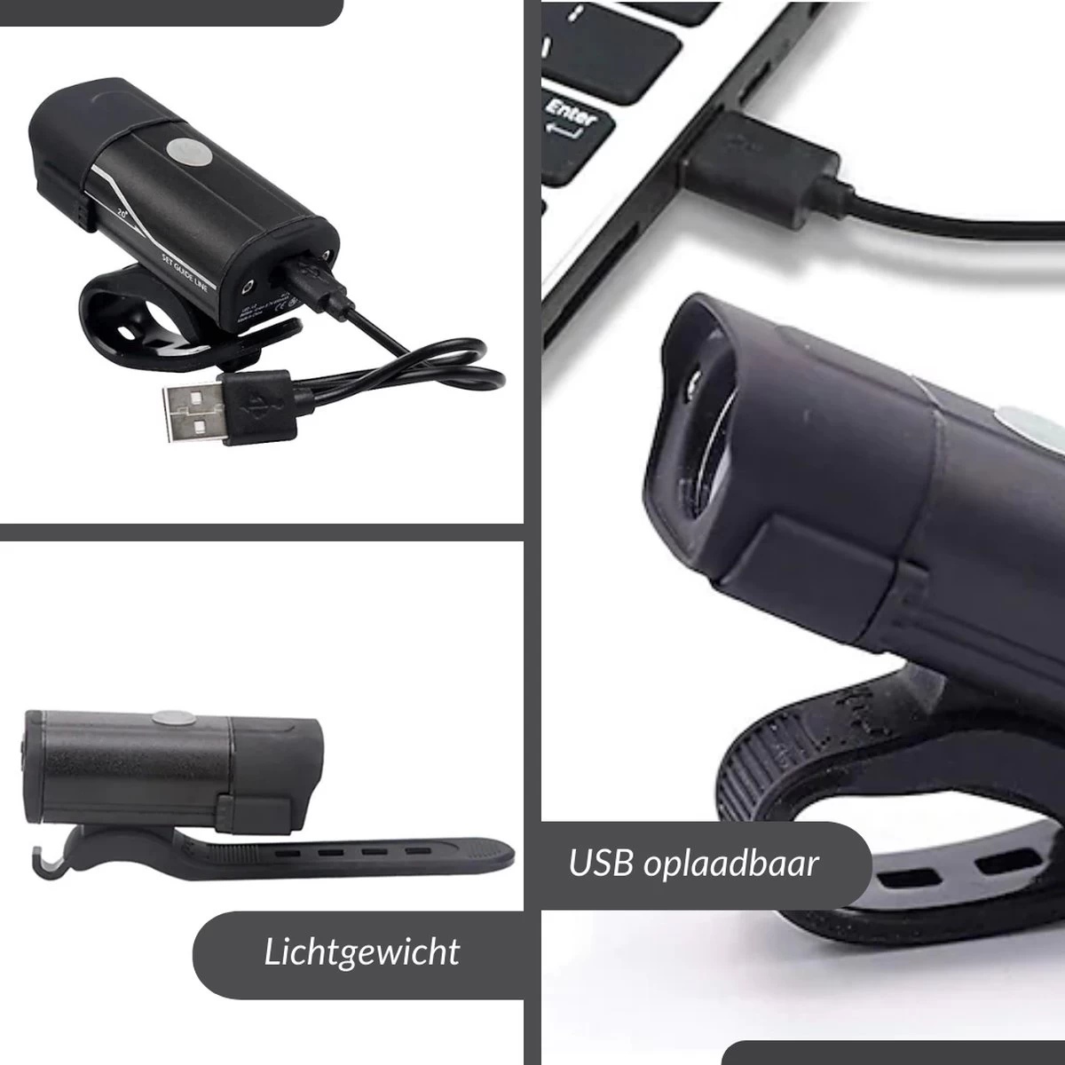 Lovnix - Oplaadbare Fietslamp LED Verlichting Set - USB Oplaadbaar - Fietslicht Met LED Lamp - Voor- En- Achter Licht - Regenbestendig - Geschikt Voor Mountainbike Fietsen Wandelen Speleologie 17 Lovnix - Oplaadbare Fietslamp LED Verlichting Set - USB Oplaadbaar - Fietslicht Met LED Lamp - Voor- En- Achter Licht - Regenbestendig - Geschikt Voor Mountainbike Fietsen Wandelen Speleologie - Afbeelding 15