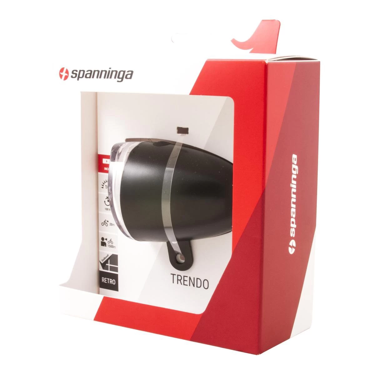 Spanninga Trendo Fiets Koplamp - 10 Lux - Batterij 6 Spanninga Trendo Fiets Koplamp - 10 Lux - Batterij - Afbeelding 4