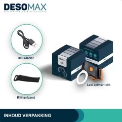 DesoMax® Fietslicht Achterlicht LED USB Oplaadbaar Helder Rond - Achterlicht Voor Racefiets En MTB – Herkenningslicht -Fietsenwinkel 1200x1200 312