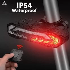 BikePro Fiets Achterlicht 2.0 Met Alarm En Richtingaanwijzer - IP54 Waterdicht - USB Oplaadbaar -Fietsenwinkel 1200x1200 325