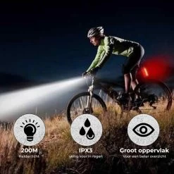 PRO LED 2022 Fietsverlichting Set - Racefiets Verlichting - Voorlicht En Achterlicht - Fietsaccessoires - USB Oplaadbaar - IP65 Waterdicht -Fietsenwinkel 1200x1200 383