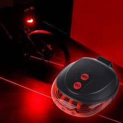 Fiets Achterlicht - LED Licht Met Laser - Fiets Lamp - Waterdicht - Racefiets Verlichting - Inclusief Batterijen - Rheme -Fietsenwinkel 1200x1200 405