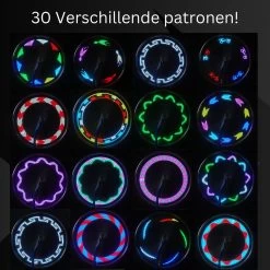 Spaakverlichting- Spaakverlichting Met Bewegingssenor- Spaakverlichting Kinderfiets- LED Voor Wiel- Waterdicht- 32 Verschillende Patronen- Makkelijk Te Installeren -Fietsenwinkel 1200x1200 438