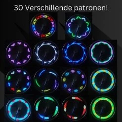 Spaakverlichting- Spaakverlichting Met Bewegingssenor- Spaakverlichting Kinderfiets- LED Voor Wiel- Waterdicht- 32 Verschillende Patronen- Makkelijk Te Installeren -Fietsenwinkel 1200x1200 439