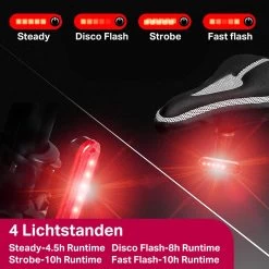 Transnect® – Fietsverlichting LED Set - Fietslampjes Voor En Achter Licht - 4 Lichtstanden – USB Oplaadbaar - Draagbaar – Waterdicht 14 Transnect® – Fietsverlichting LED Set - Fietslampjes Voor En Achter Licht - 4 Lichtstanden – USB Oplaadbaar - Draagbaar – Waterdicht -Fietsenwinkel 1200x1200 475