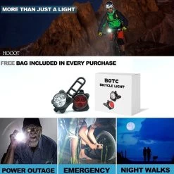 BOTC Fietsverlichting USB Oplaadbaar - Oplaadbare USB Led Fietslamp - Voorlicht & Achterlicht - Waterdicht -Fietsenwinkel 1200x1200 487