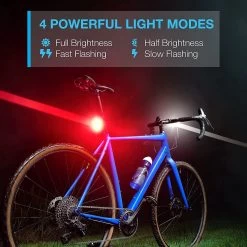 BOTC Fietsverlichting USB Oplaadbaar - Oplaadbare USB Led Fietslamp - Voorlicht & Achterlicht - Waterdicht -Fietsenwinkel 1200x1200 488