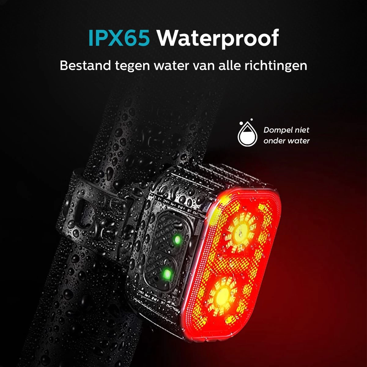 Inlustro Fietslamp Set - Voorlicht / Achterlicht - LED Fietslampjes Rood En Wit - Fietslicht Koplamp - Waterdicht - USB Oplaadbaar 6 Inlustro Fietslamp Set - Voorlicht / Achterlicht - LED Fietslampjes Rood En Wit - Fietslicht Koplamp - Waterdicht - USB Oplaadbaar - Afbeelding 4