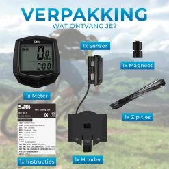 Kilometerteller Fiets - Waterdicht En Bedraad - Snelheidsmeter - Fietscomputer - Fiets Accessoires - Mountainbike Accesoires -Fietsenwinkel 1200x1200 668