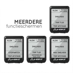 Amenzo© Fietscomputer Draadloos - Kilometerteller - NL Handleiding - Draadloze En Waterdichte Snelheidsmeter - Makkelijke Bevestiging - Fiets GPS - Zwart - Racefiets -Fietsenwinkel 1200x1200 703