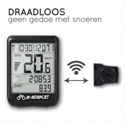 Amenzo© Fietscomputer Draadloos - Kilometerteller - NL Handleiding - Draadloze En Waterdichte Snelheidsmeter - Makkelijke Bevestiging - Fiets GPS - Zwart - Racefiets -Fietsenwinkel 1200x1200 709